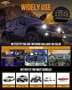 Auxbeam 8 Gang Switch Panel RB80 Toggle Momentary Pulsed RGB Dimmable Switch - Image 6