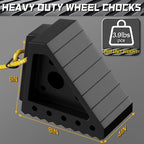 4 Pack Heavy Duty Wheel Chocks - Image 2