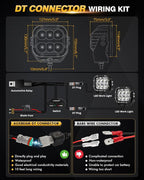 Auxbeam XP-Ultra Series 5 Inch Cube Offroad Lights, Amber DRL Function - Image 4