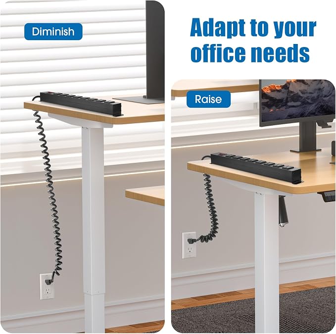HHSOET 8 Outlet Metal Wall Mount Power Strip, Mountable Outlet - Image 3