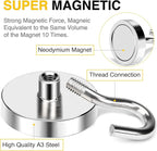 DIYMAG Magnetic Hooks, 150 LB Heavy Duty Strong Magnet - Image 3