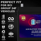 Mighty Max Battery MM-G24F Start and Stop Car BCI Group Size 24F 12V 70Ah - Image 4