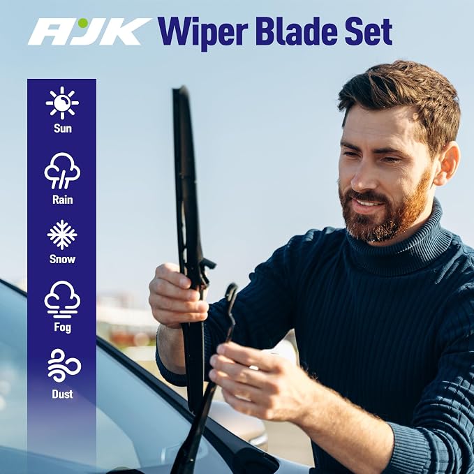 AJK Wiper Blades for Subaru Forester 2014 2015 2016 2017 2018, 2 Piece All - Image 7