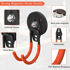 Heavy Duty Storage Magnetic Utility Hooks Large Garage Magnet Hooks - Image 3
