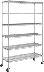 Seville Classics UltraDurable Heavy Duty NSF Solid Steel Wire Rack Storage Unit - Image 10