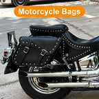 GARGOYLE BELLS Motorcycle Saddle Bags Synthetic Leather Motorcycle Luggage Bag - Image 4