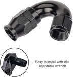 EVIL ENERGY 8AN 150 Degree PTFE One Piece Full Flow End Hose Fitting Aluminum - Image 6