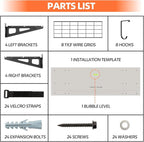 2-Pack 2x6ft Garage Wall Shelf, 72 inch Floating Shelf - Image 5