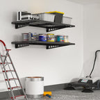 FLEXIMOUNTS 2 Pack 2x4ft Garage Storage 24x48 inch Bike Wall Shelving Rack - Image 2