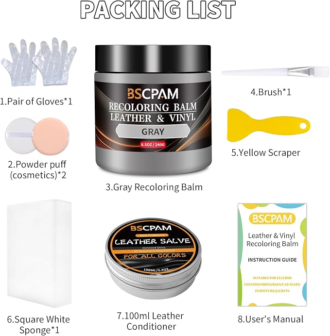 Gray Leather Recoloring Balm - Image 6