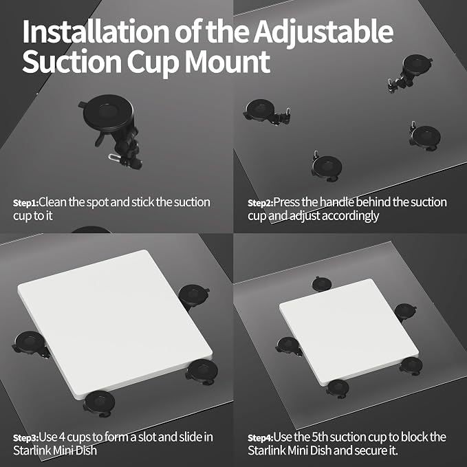 Starlink Mini Suction Cup Mount, Sunroof Mount - Image 5
