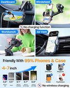 HTU 2025 Upgraded Car Phone Holder 【Safety Certs & No Smell】 Cell Phone Holder - Image 5