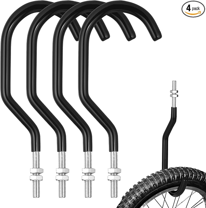 Shimeyao 4 Pcs Machine Thread Bicycle Storage Hook by Shimeyao