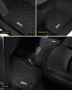 3W Floor Mats Fit for 2017-2025 Jeep Compass, TPE All Weather Custom Fit First - Image 8