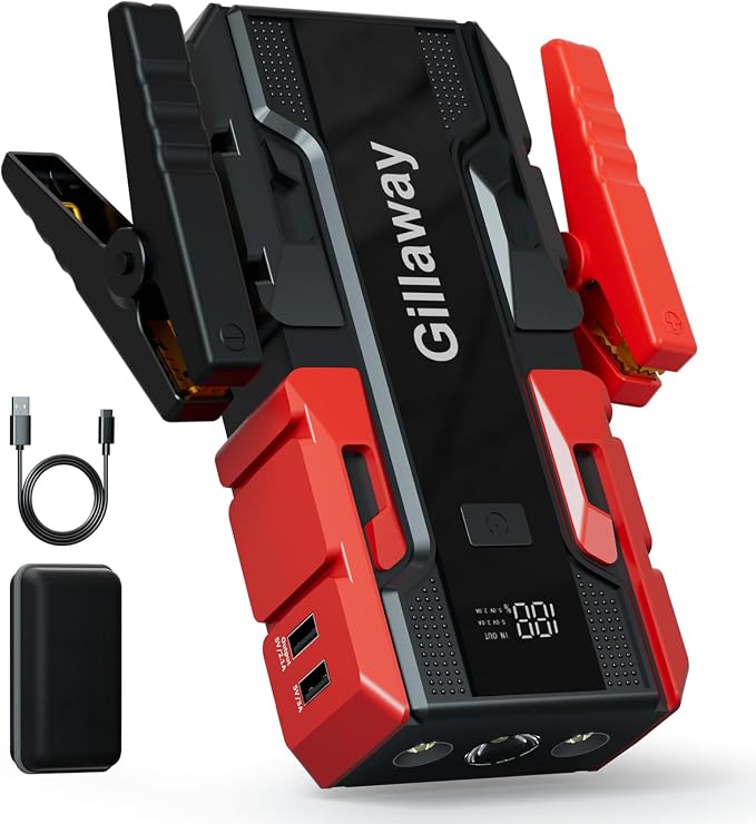 001B 3500A Car Jump Starter Battery Pack, 12V Car Charger Jump Starter Portable by Gillaway