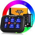 Auxbeam RGB 6 Gang Switch Panel RA60 Auto-Dimmable Switch Panel w/Momentary by Auxbeam