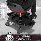 Rolling Stool with Wheels, Adjustable Height Pneumatic Garage Work Mechanic - Image 7