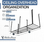 StoreYourBoard 3 x 8 ft Garage Storage Rack, Ceiling Shelf Overhead Organization - Image 4