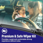 AJK Wiper Blades for Subaru Forester 2014 2015 2016 2017 2018, 2 Piece All - Image 3