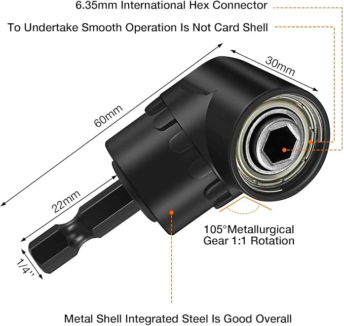 17Pcs Flexible Drill Bit Extension, Include 3Pcs Rotatable Socket Adapter 2Pcs - Image 7