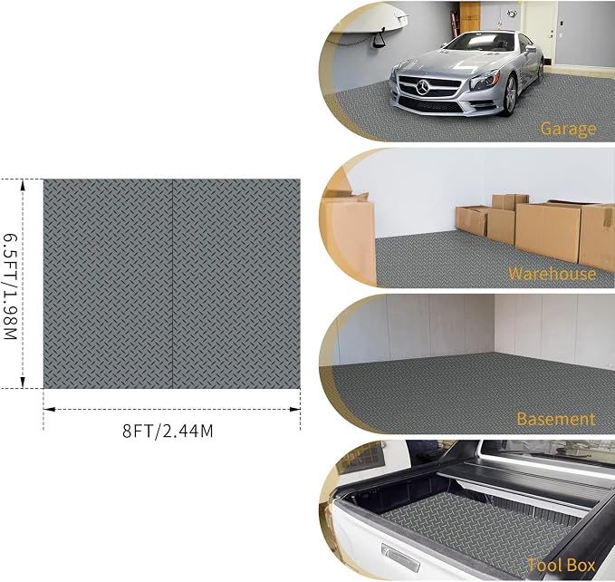 Premium Garage Floor Mat, Commercial Grade Heavy Duty Parking Mat - Image 7