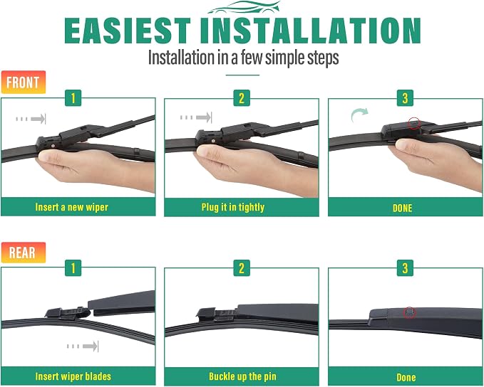 25" 22" 15" Windshield Wiper Blades Replacement - Image 8