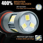 9006/HB4 Fog LED Lights, Super Bright LED Fog Light Bulb 6500K Cool White - Image 3