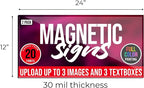 2 Pack, Personalized Magnetic Signs - Image 5