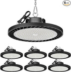 UFO LED High Bay Lights 5000K 150W 6 Pack, Led Shop Lights Commercial Bay by ONLYLUX