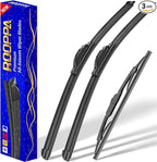 3 wipers Replacement for 1997-2001 Honda CR-V CRV, Windshield Wiper Blades by ROOPPA