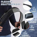 Window Visors Rain Guards fits 2010-2015 Prius, Out-Channel Window Wind - Image 4