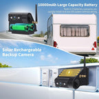 Solar Wireless Backup Camera Magnetic, 7 Inch Portable Installation RV Backup - Image 3