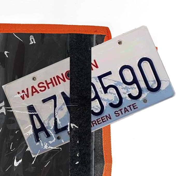 License Plate Holder with Hanging Strap, Test Drive Tag Bag, Dealer Plates - Image 5