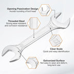 HARFINGTON 5pcs Double Open End Wrench 19mm x 22mm Metric 15 Degree Offset - Image 4