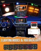 Auxbeam 8 Gang Switch Panel AR-820 Bluetooth RGB Switch Pod Automatic Dimmable - Image 2