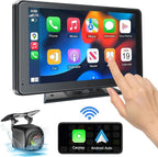 Portable Wireless with Apple CarPlay and Android Auto Screen by PASLDA