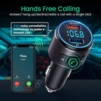 Upgraded V5.0 FM Transmitter for Car-Brown… - Image 5