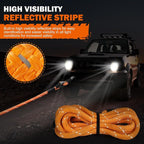 MAIKEHIGH 1-1/8" x 30ft Kinetic Tow Rope, Heavy Duty Recovery Rope - Image 2