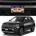 License Plate Frame for Bats and Spider Webs Stainless Steel License Plate - Image 2