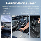 Car Vacuum Portable Cordless, Mini Handheld Vacuum Cleaner - Image 4