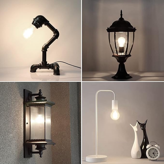 LED Edison Bulb 4W, Antique 40W Vintage Edison Bulb, E26 Light Bulb Non - Image 2