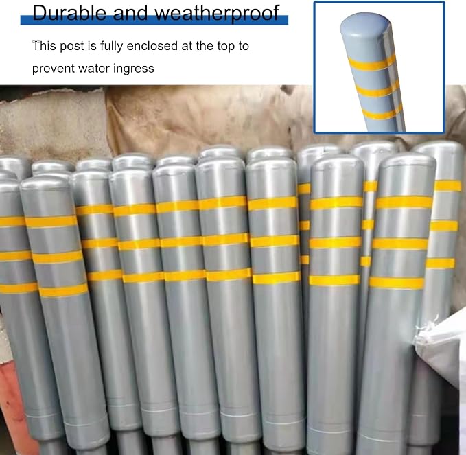Metal Safety Bollard, Car Parking Protection Posts, Personal Garage Driveway - Image 5