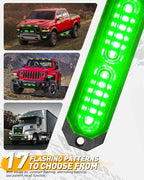 HLauto 1200T Emergency Strobe Grille Lights: 8pcs 12 LED Sync Feature Safety - Image 5