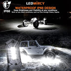 R3 White LED Rock Lights Kit 12PCS - Image 2