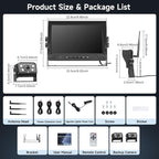 Hodozzy Wireless Backup Camera Digital System Kit, 9 Inch Dual Split Screen - Image 8