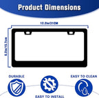 Red Moon Butterfly License Plate Frame Night Forest License Plate Holders Funny - Image 3