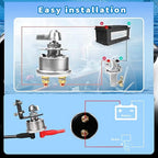 200A Battery Disconnect Switch 12V 48V Battery Shut Off Switch Master Power - Image 5