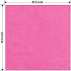 HOMEXCEL Pink Microfiber Cleaning Cloth 12 Pack, 12.5 x 12.5 inch Microfiber - Image 7
