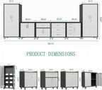 Metal Tool Cabinet, Garage Storage Cabinet System, Wall Cabinet & Locking - Image 2