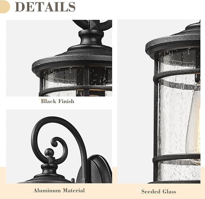 Emliviar Outdoor Wall Light Fixture - Image 4